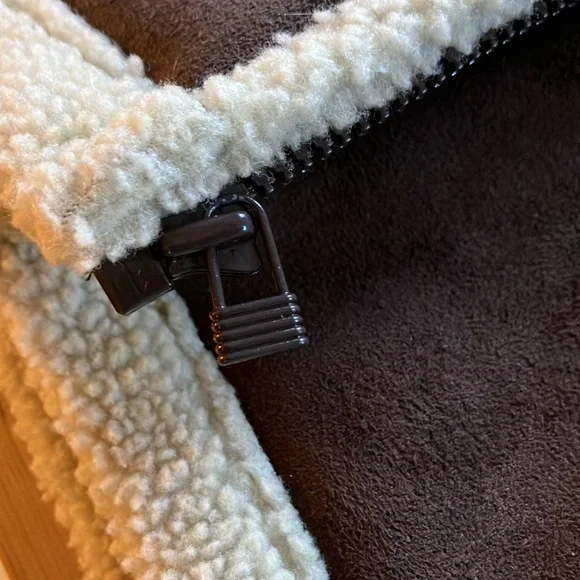 Hanna Andersson Size 130 (US 8) Shearling Jacket Brown